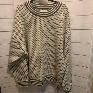 Vintage 80’s L.L. Bean Nordic wool fisherman sweater plus XXL